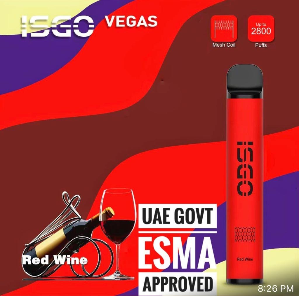 Isgo Vegas  2800 puffs disposable vape