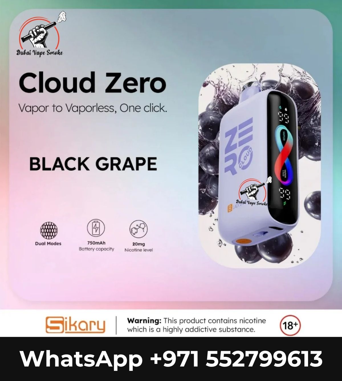 Cloud Zero 20000 Puffs Disposable Vape | Vape Shop Dubai UAE