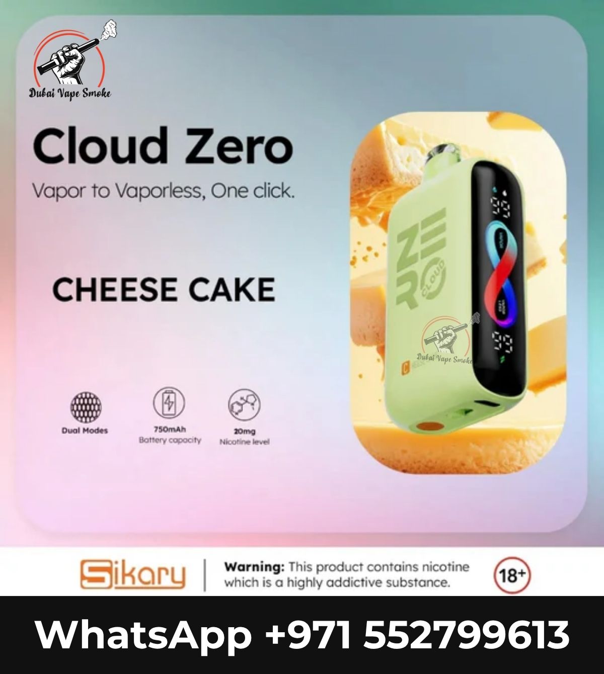 Cloud Zero 20000 Puffs Disposable Vape | Vape Shop Dubai UAE