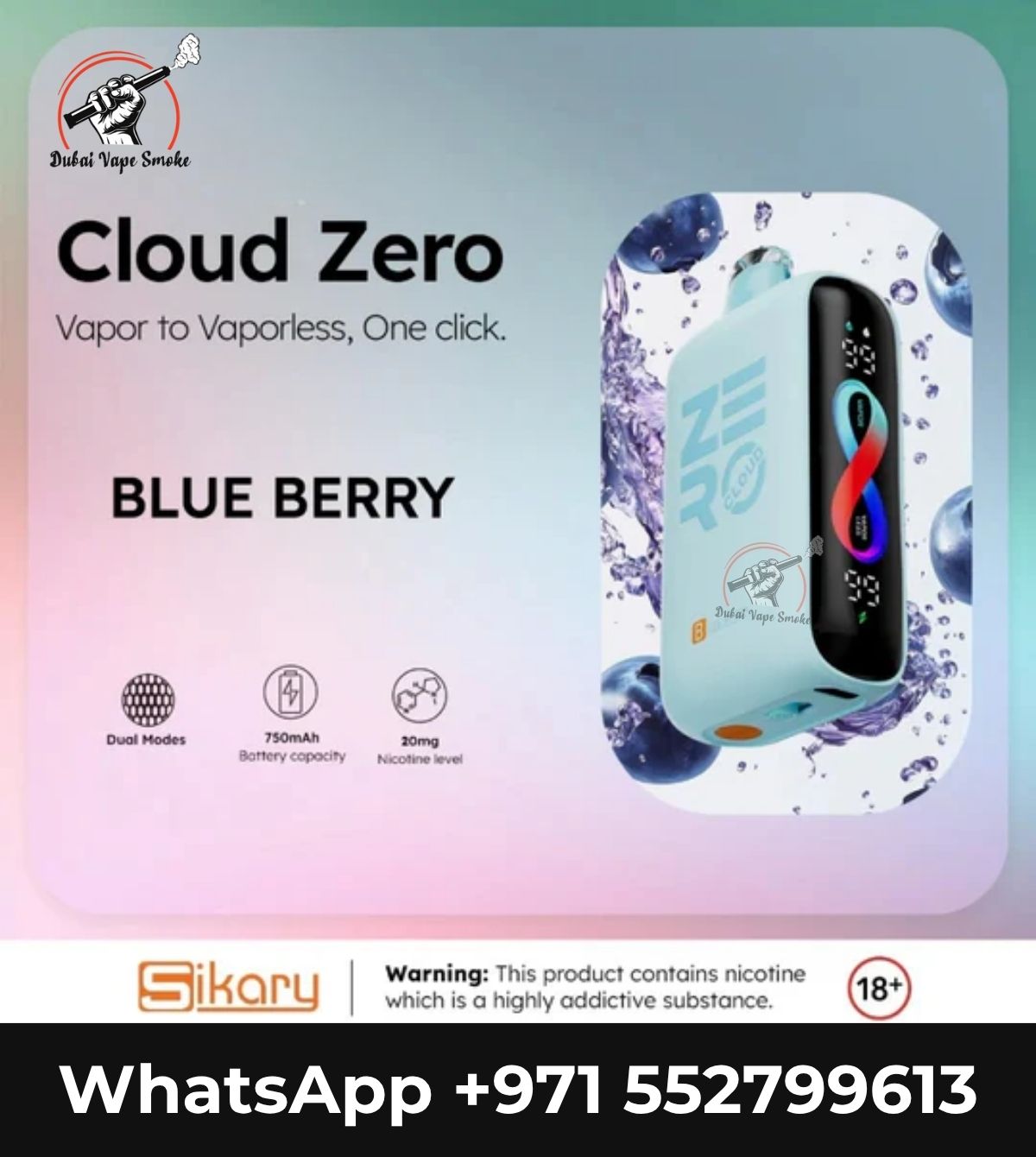 Cloud Zero 20000 Puffs Disposable Vape | Vape Shop Dubai UAE