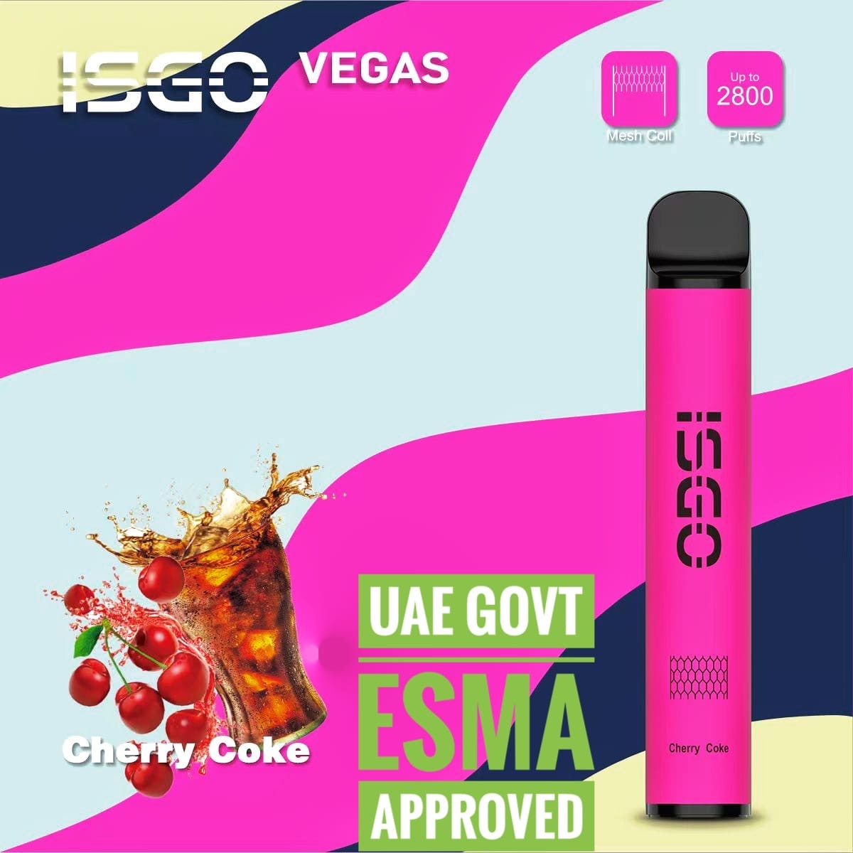 Isgo Vegas  2800 puffs disposable vape
