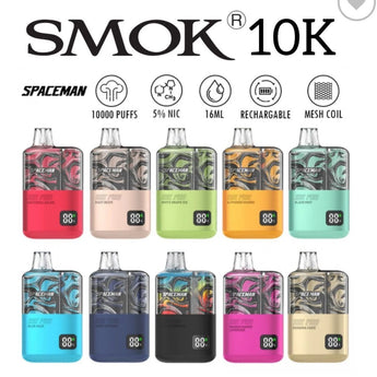 smoke 10,000  puffs disposable vape 5% no