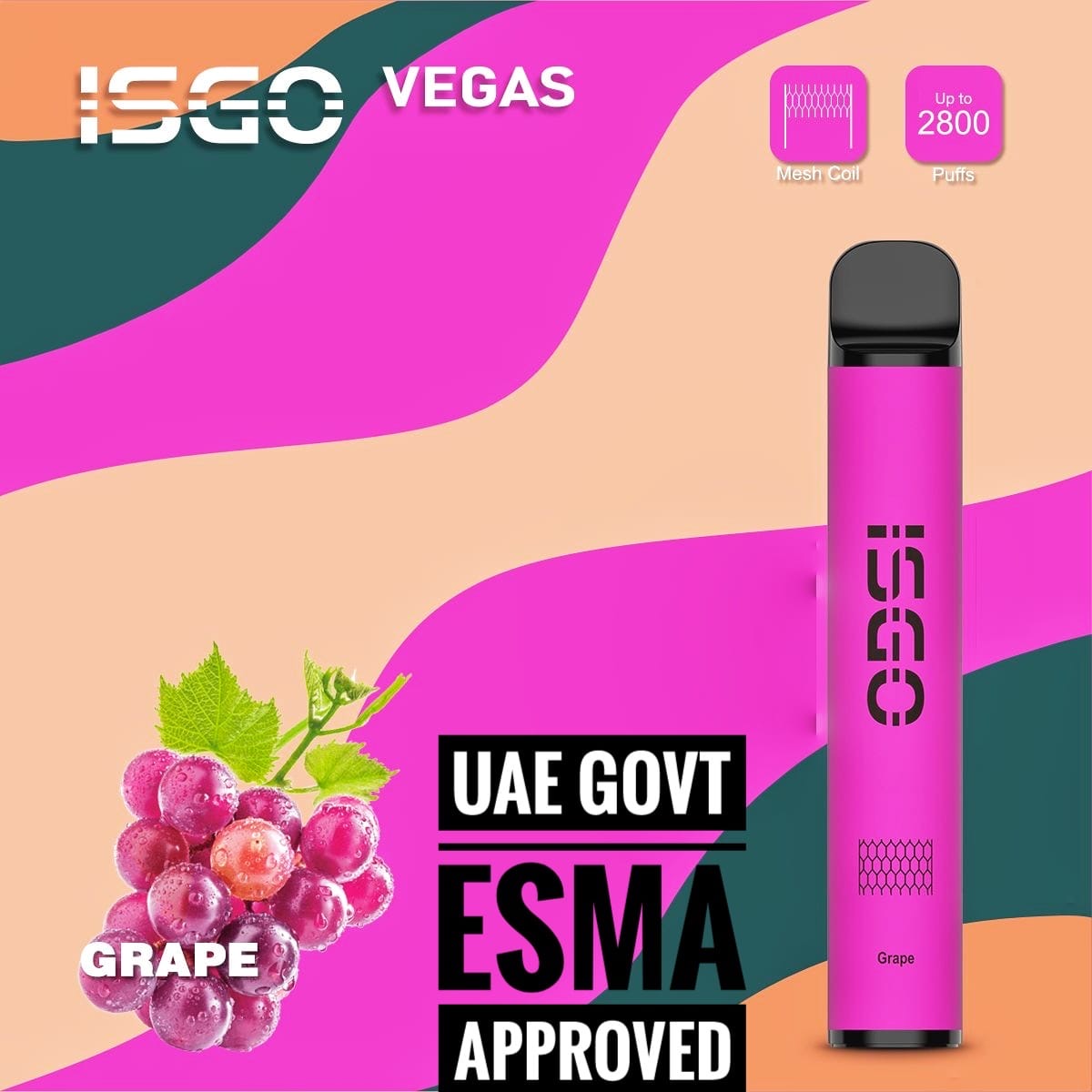 Isgo Vegas  2800 puffs disposable vape