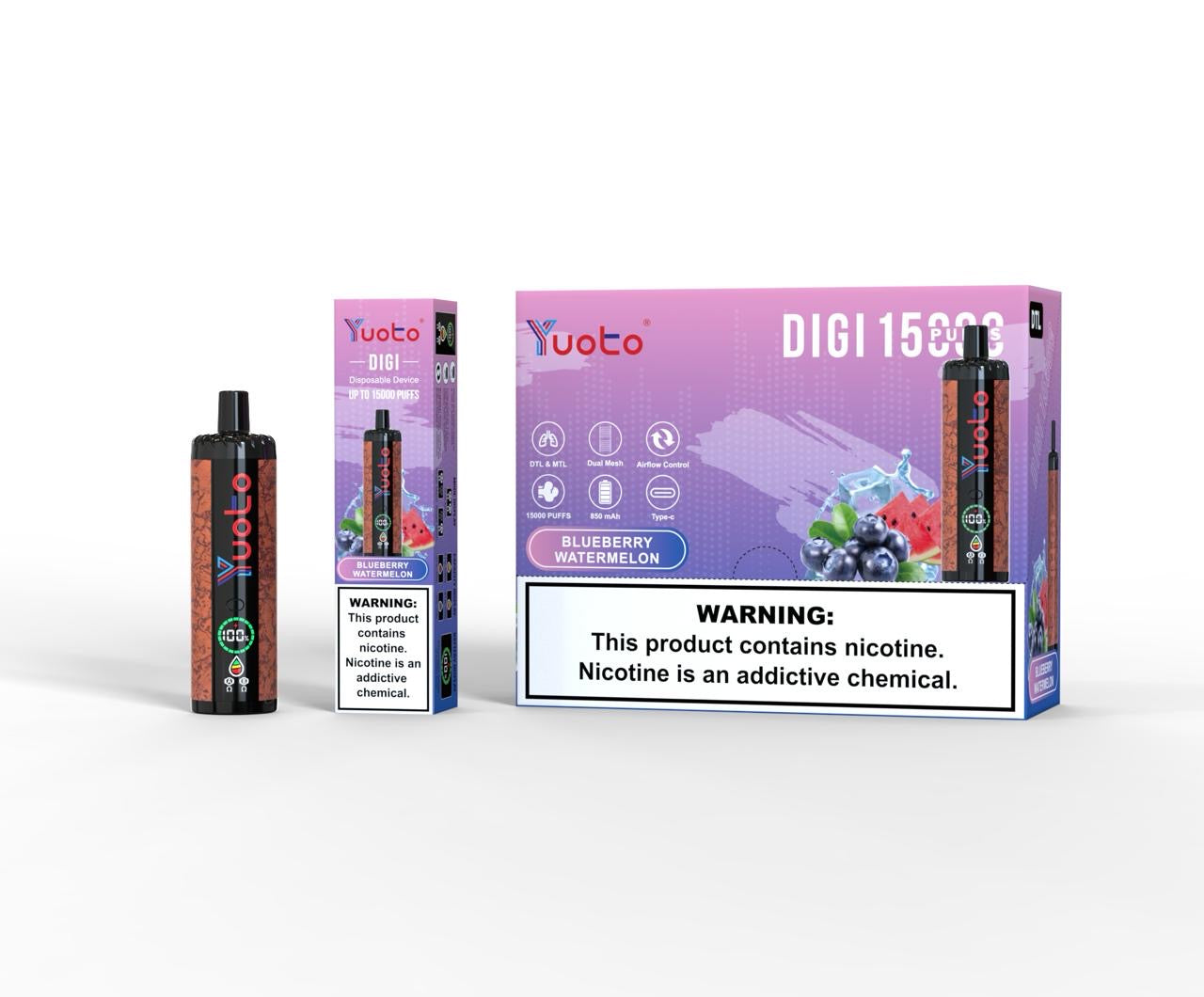 Yuoto digi 15000 puffs