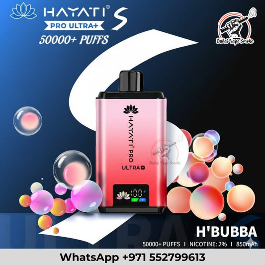 Hayati Pro Ultra+ S 50K Puffs Disposable Vape - Dual Flavors - Dubai
