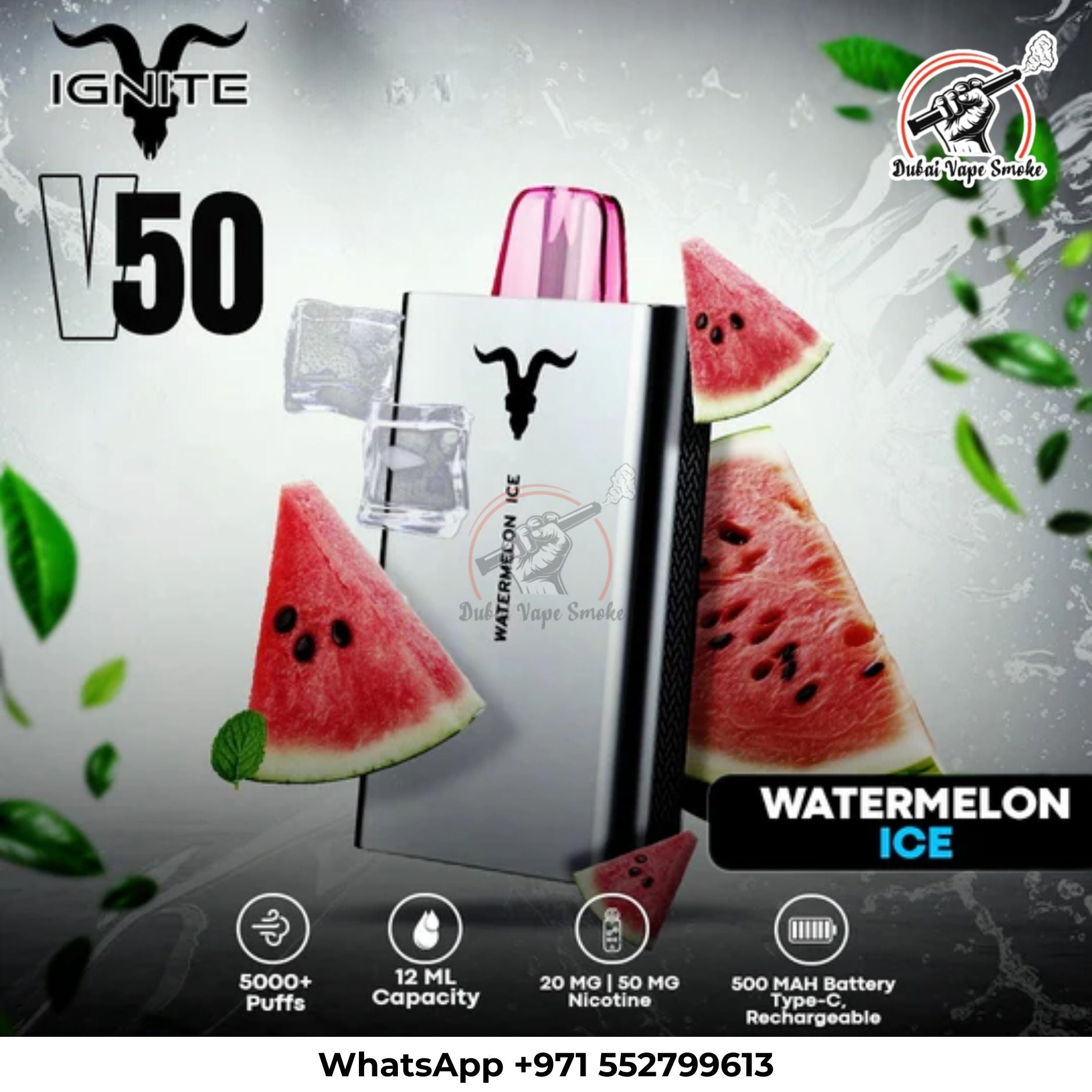IGNITE V50 Disposable Vape 5000 Puffs Dubai 5% Nicotine