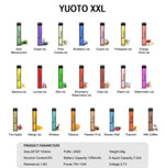Yuoto 2500 puffs 5% nicotine