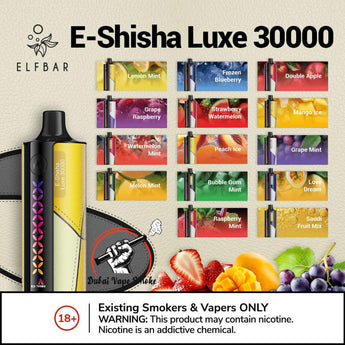 ELFBAR E-Shisha Luxe 30000 Puffs Disposable in Dubai vape smoke