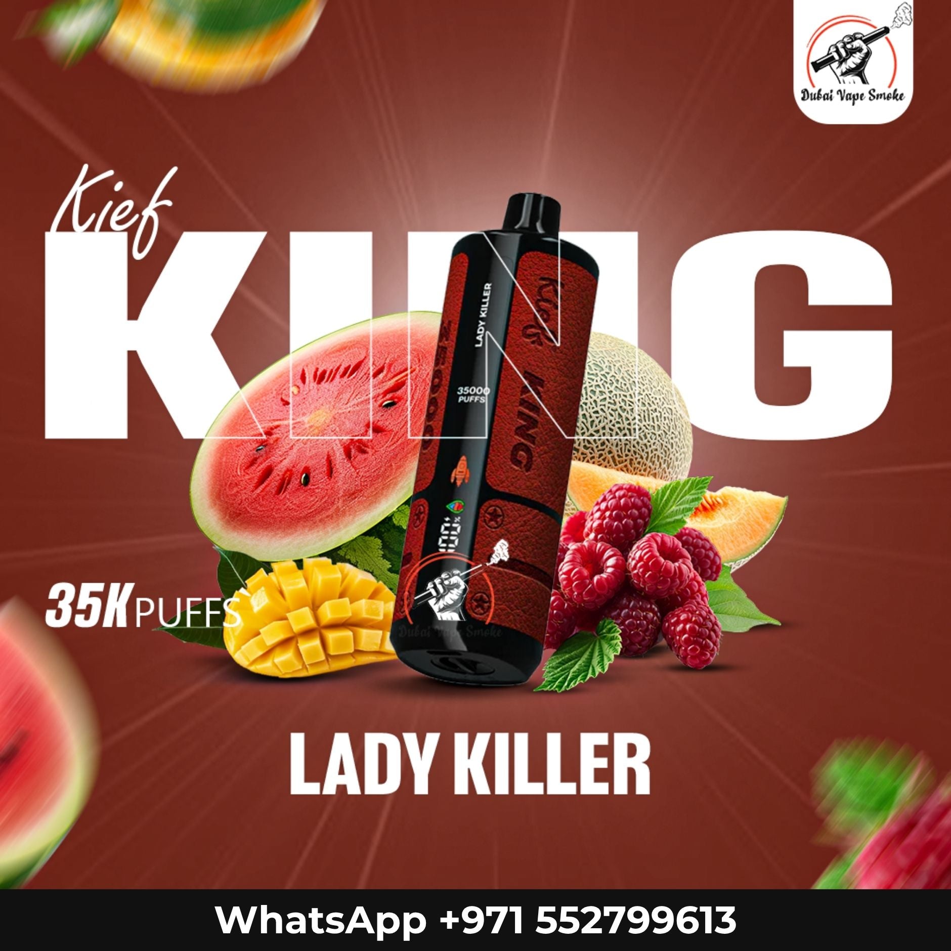Kief King 35000 Puffs Disposable Vape 3mg | Vape Dubai & UAE
