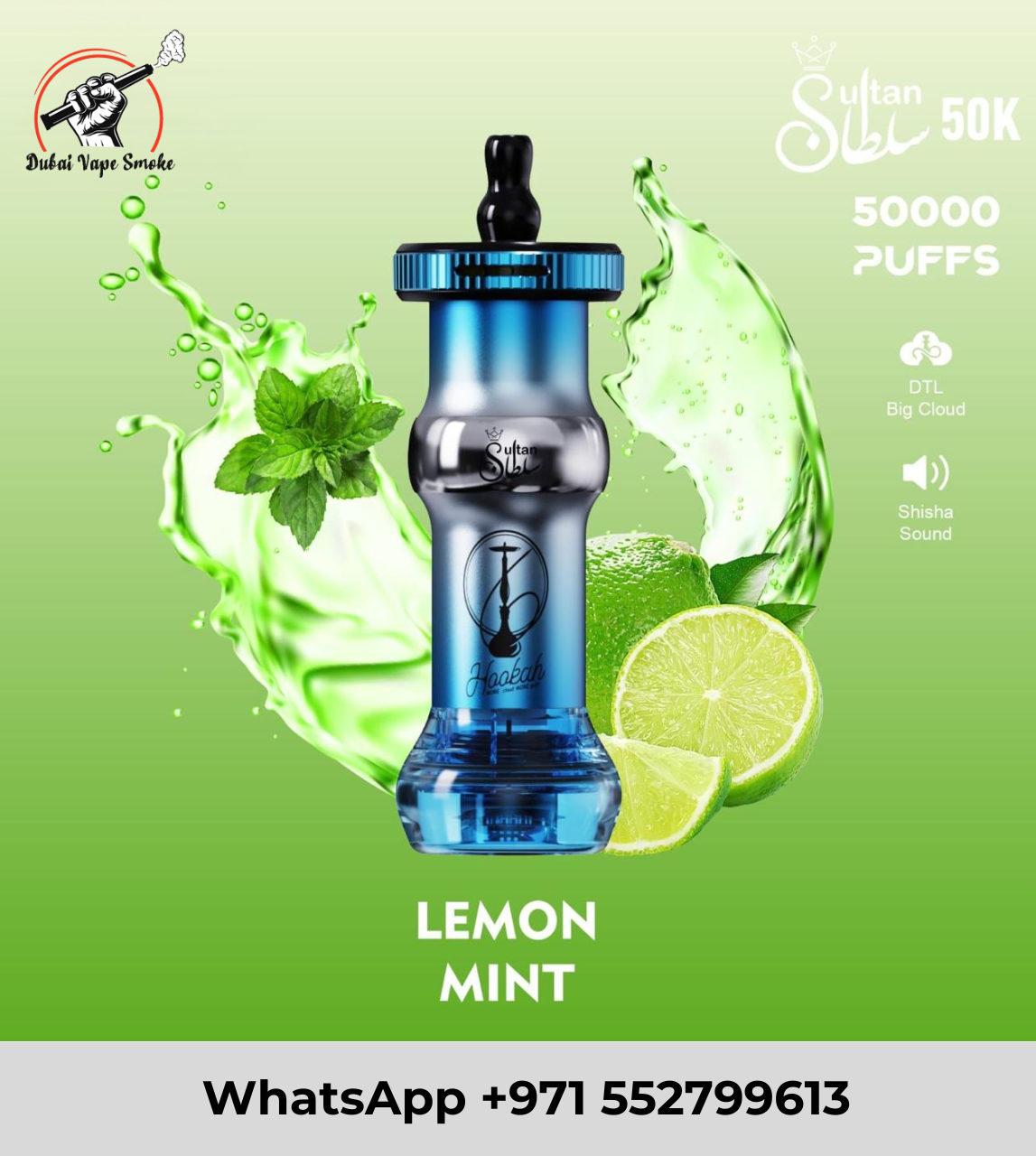 Mosmo Sultan 50K Puffs Shisha Style Disposable Vape in Dubai UAE