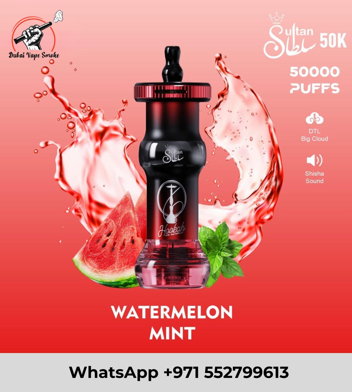 Mosmo Sultan 50K Puffs Shisha Style Disposable Vape in Dubai UAE