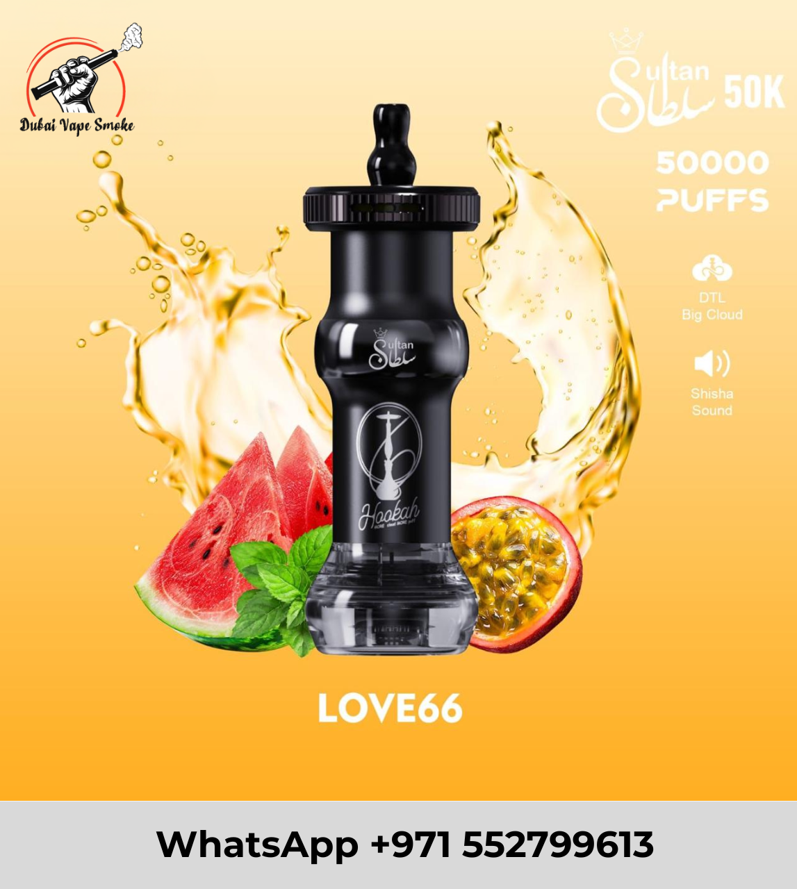 Mosmo Sultan 50K Puffs Shisha Style Disposable Vape in Dubai UAE