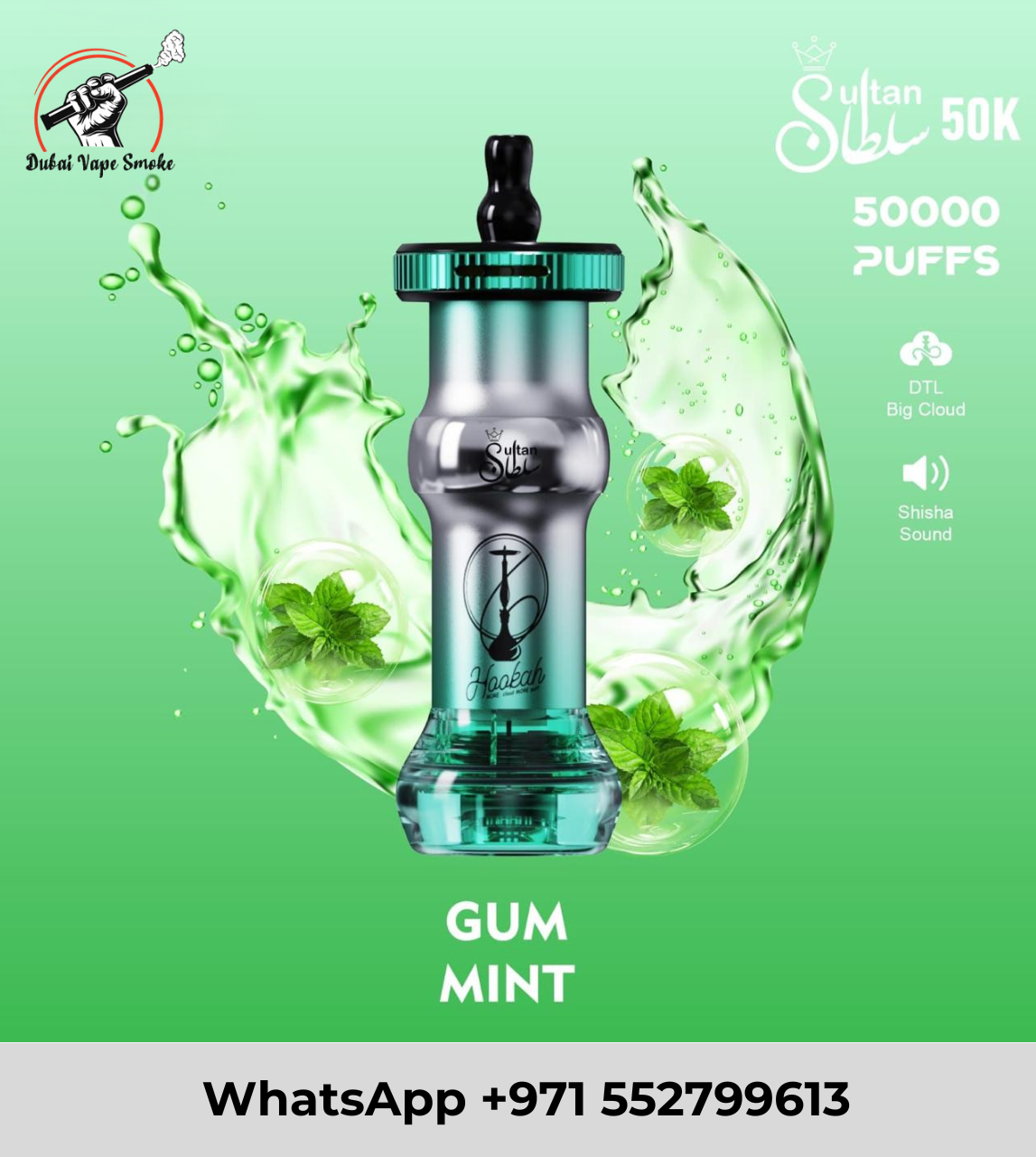 Mosmo Sultan 50K Puffs Shisha Style Disposable Vape in Dubai UAE