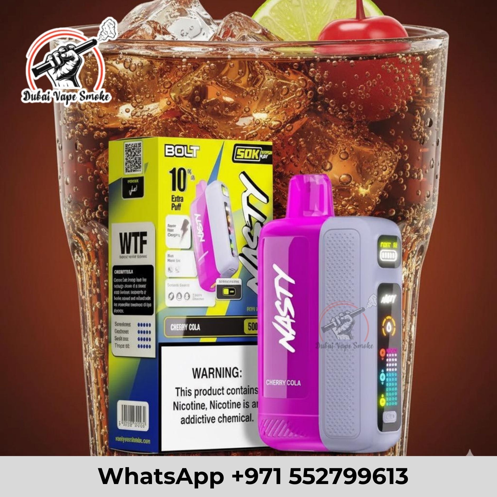 Nasty Bolt Hyperbeast 50000 Puffs Disposable Vape Dubai – 5% Nicotine