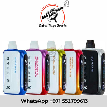 RIFBAR Turbo X 25K Puffs Rechargeable Disposable Vape Dubai 5CT