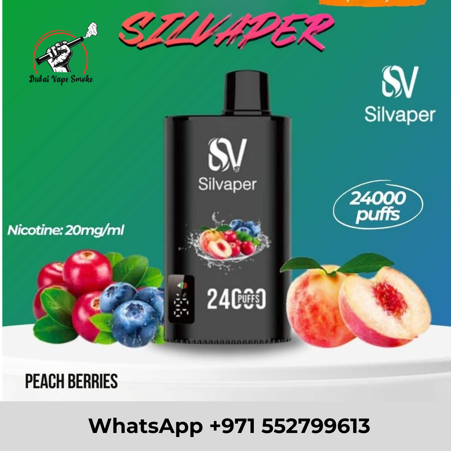 SILVAPER 24000 Puffs Disposable Vape 20mg – Dubai UAE