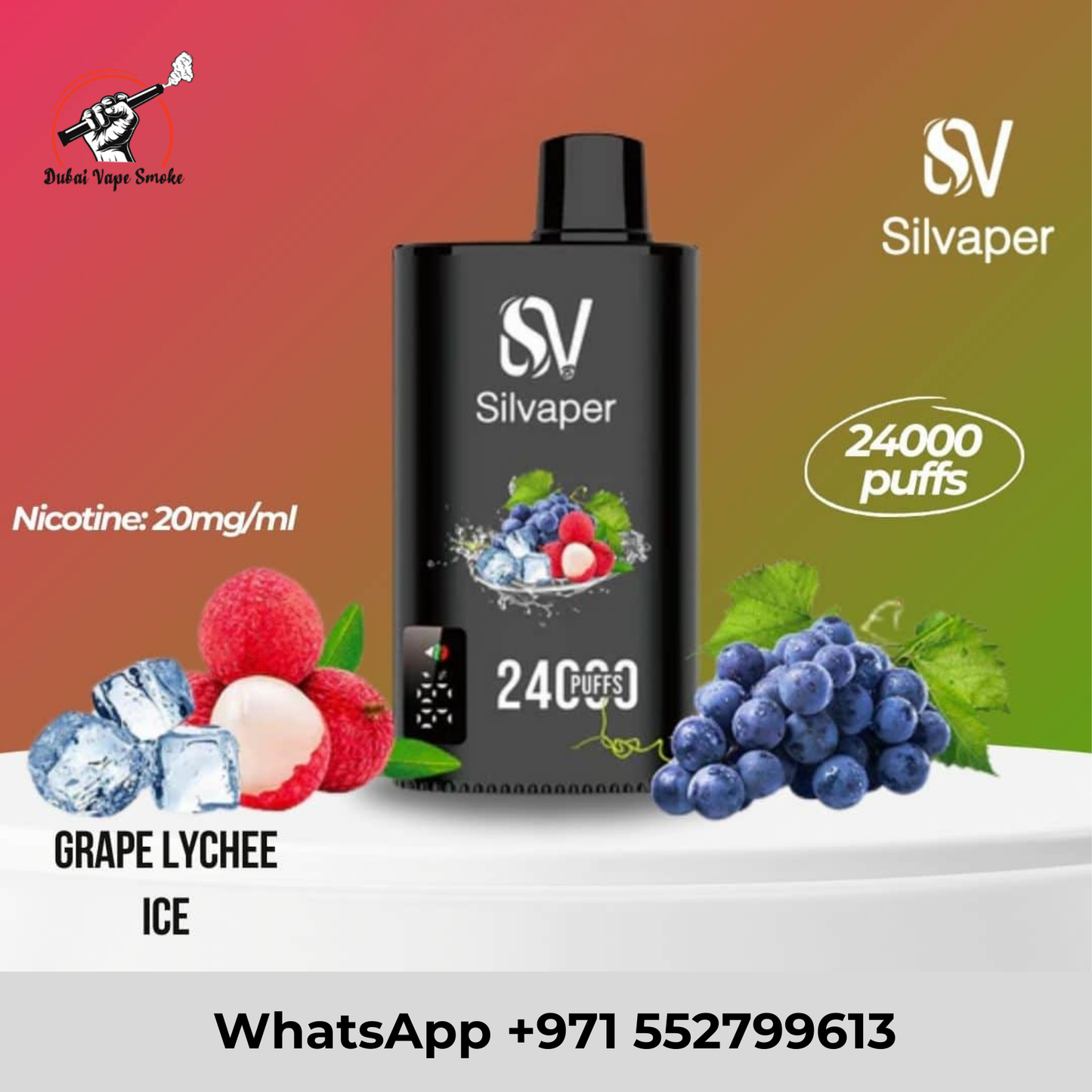 SILVAPER 24000 Puffs Disposable Vape 20mg – Dubai UAE