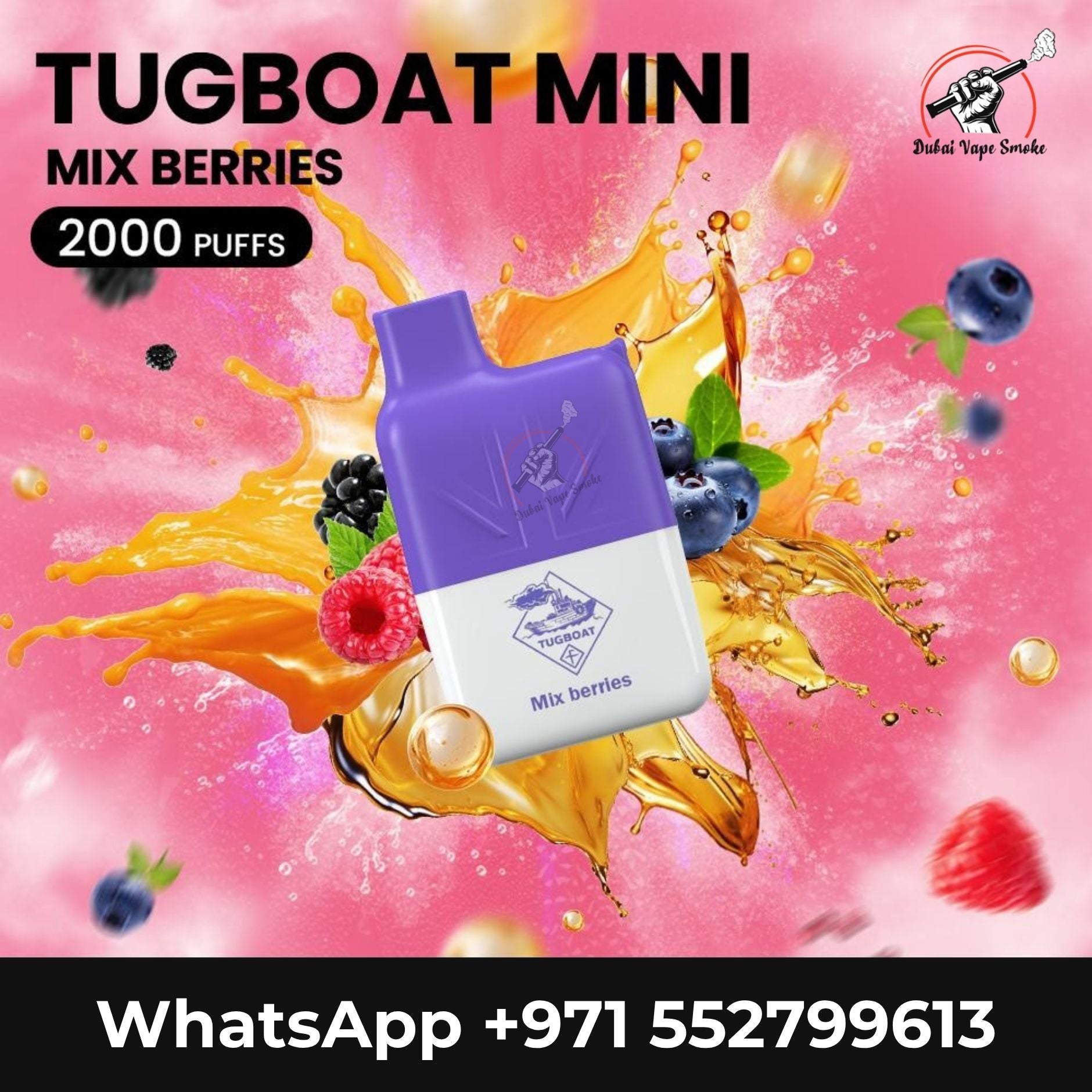 Tugboat Mini 2000 Puffs 2% Disposable Vape | Buy in Dubai & UAE