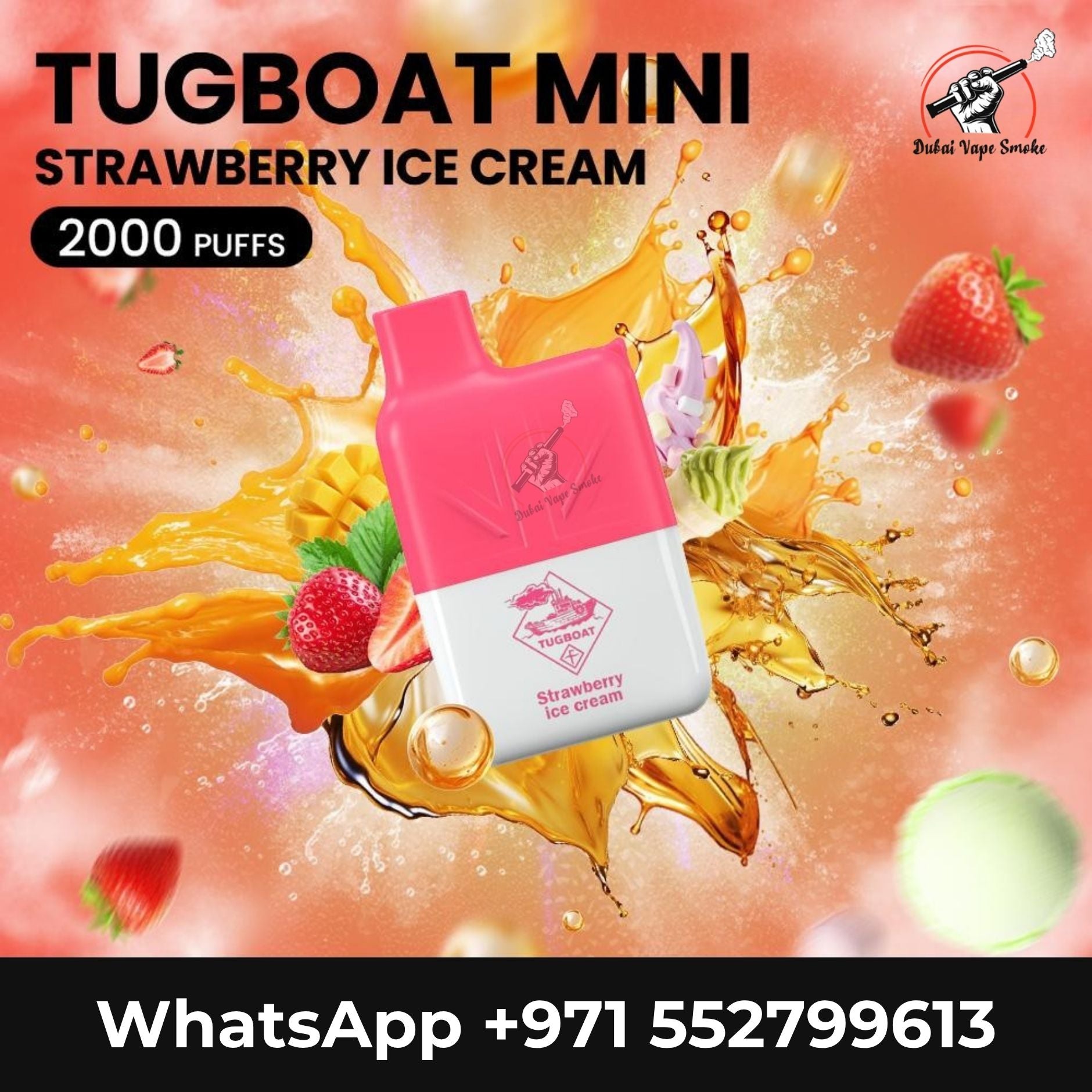 Tugboat Mini 2000 Puffs 2% Disposable Vape | Buy in Dubai & UAE