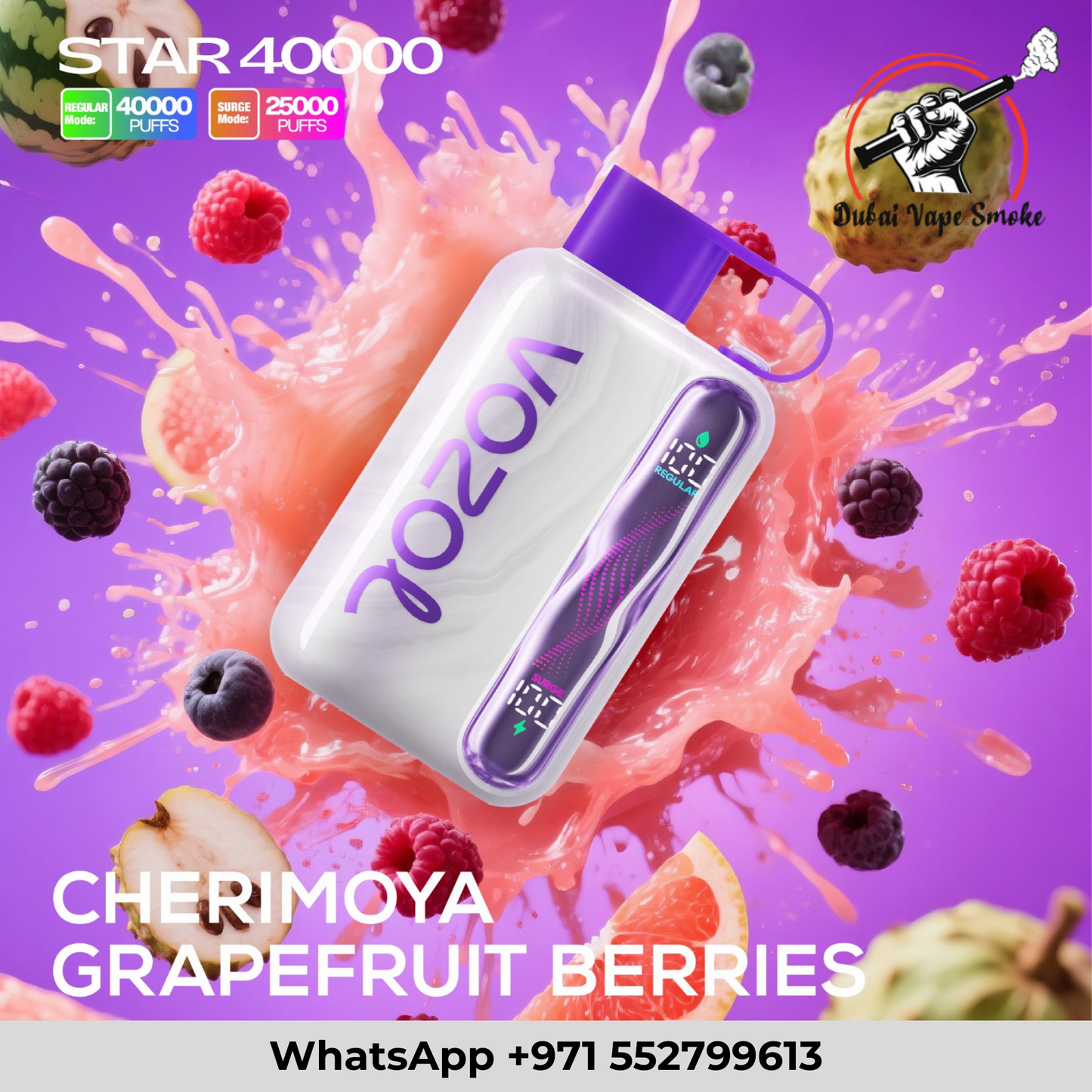 Vozol Star 40K Disposable Vape – 40,000 Puffs Dual Mode Dubai UAE