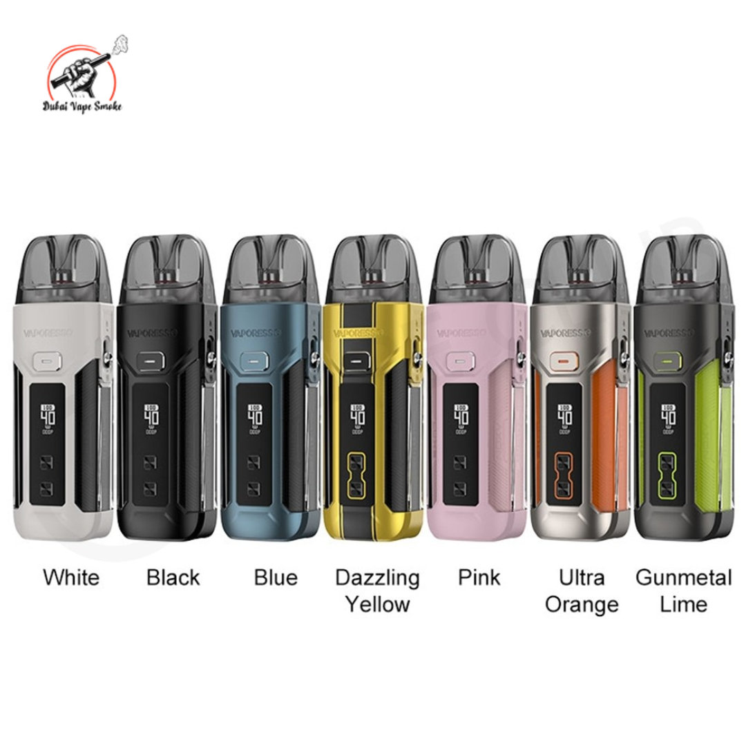 Vaporesso LUXE X PRO pod system with 0.42-inch display and adjustable 40W output