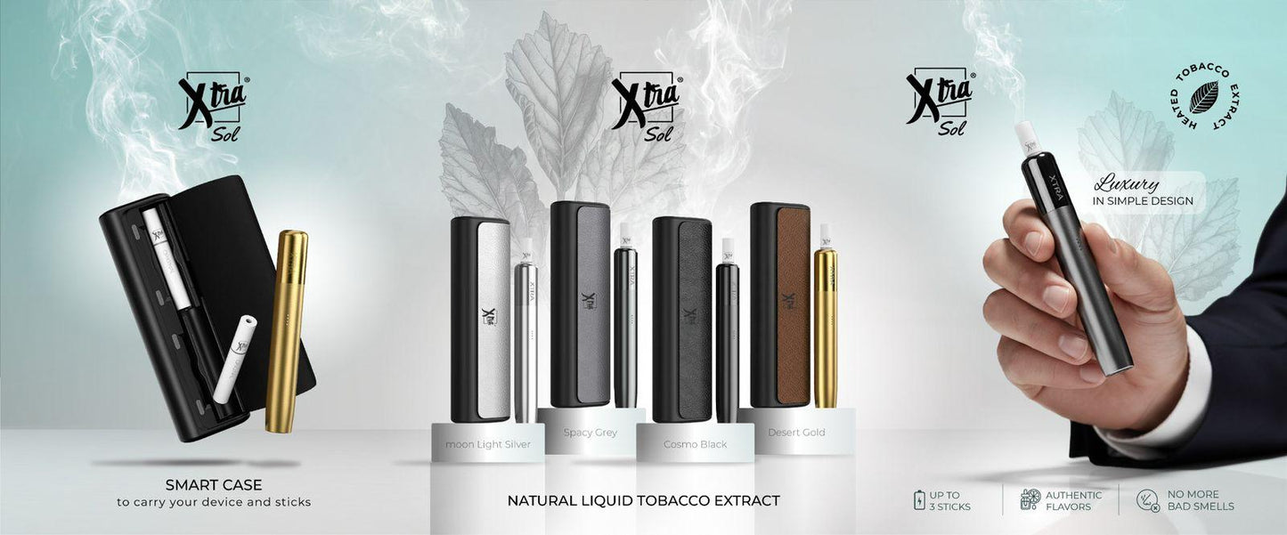 Xtra Sol Heated Tobacco Device Kit – Luxury Smart Case Edition