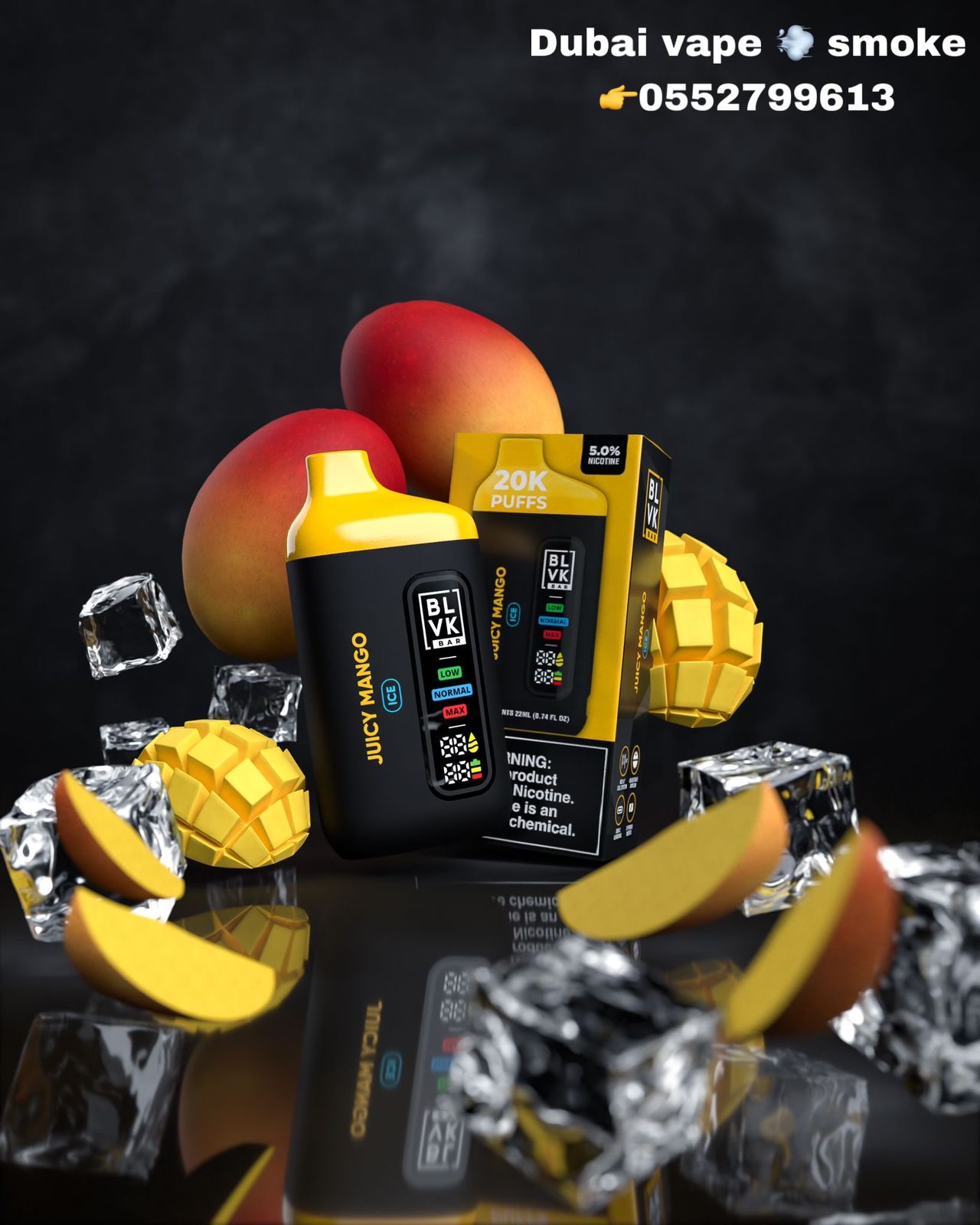 BLVK Bar 20000 Puffs Rechargeable Vape Disposable