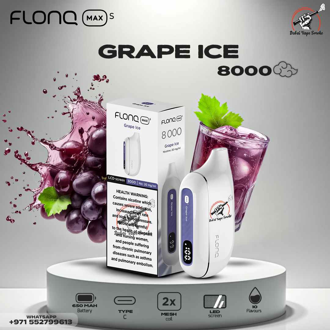 Flonq Max S 8000 Puffs Disposable Vape – Premium Vape Dubai