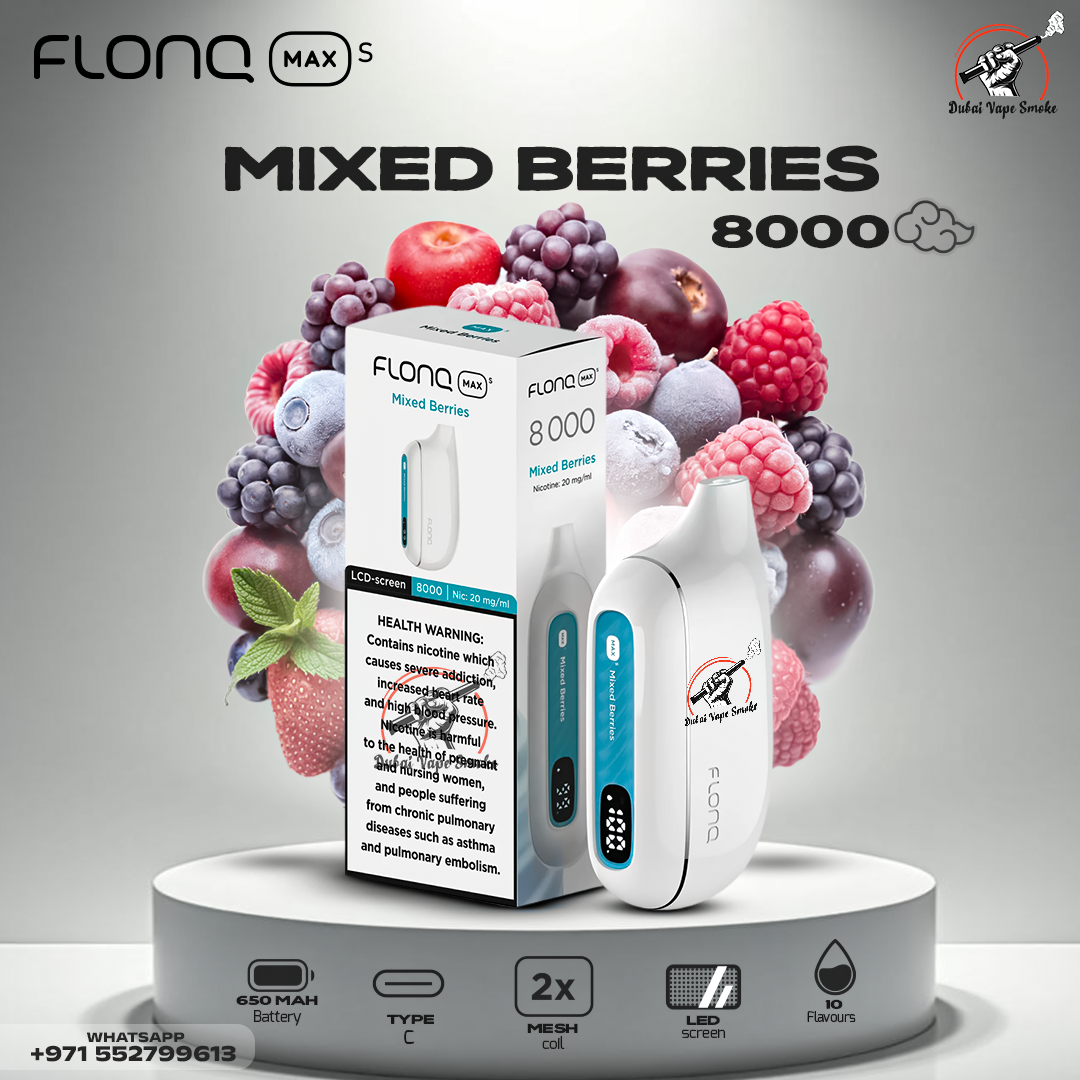 Flonq Max S 8000 Puffs Disposable Vape – Premium Vape Dubai