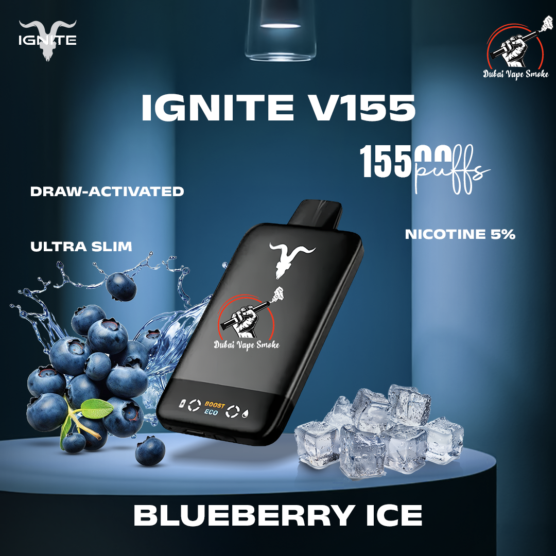 IGNITE V155 Ultra Slim 15500 Puffs | Rechargeable Vape Dubai