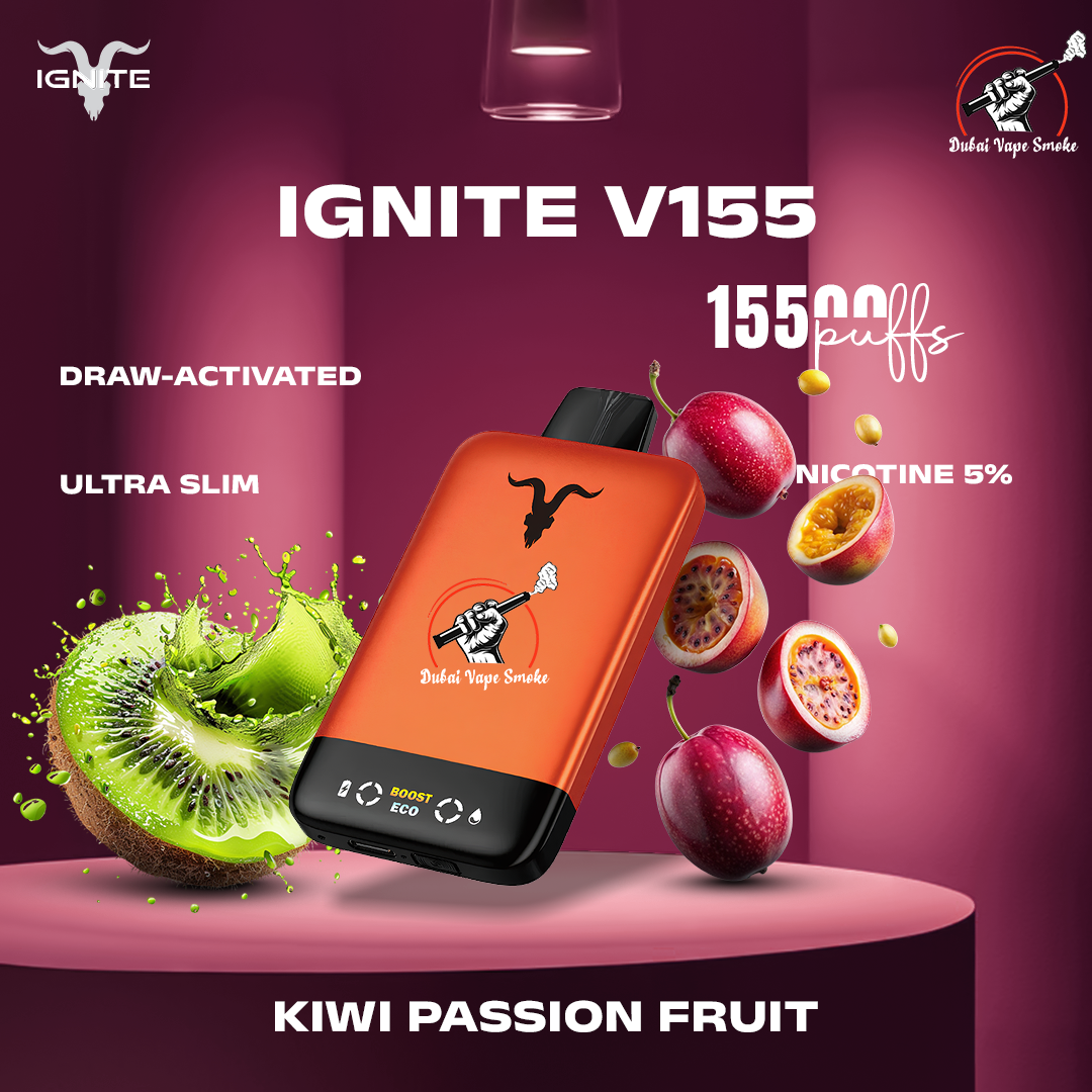 IGNITE V155 Ultra Slim 15500 Puffs | Rechargeable Vape Dubai