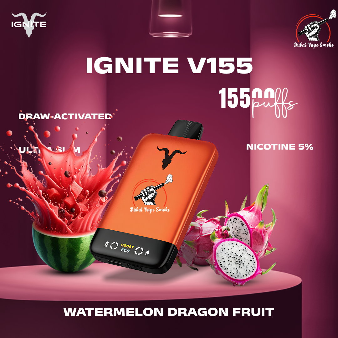 IGNITE V155 Ultra Slim 15500 Puffs | Rechargeable Vape Dubai
