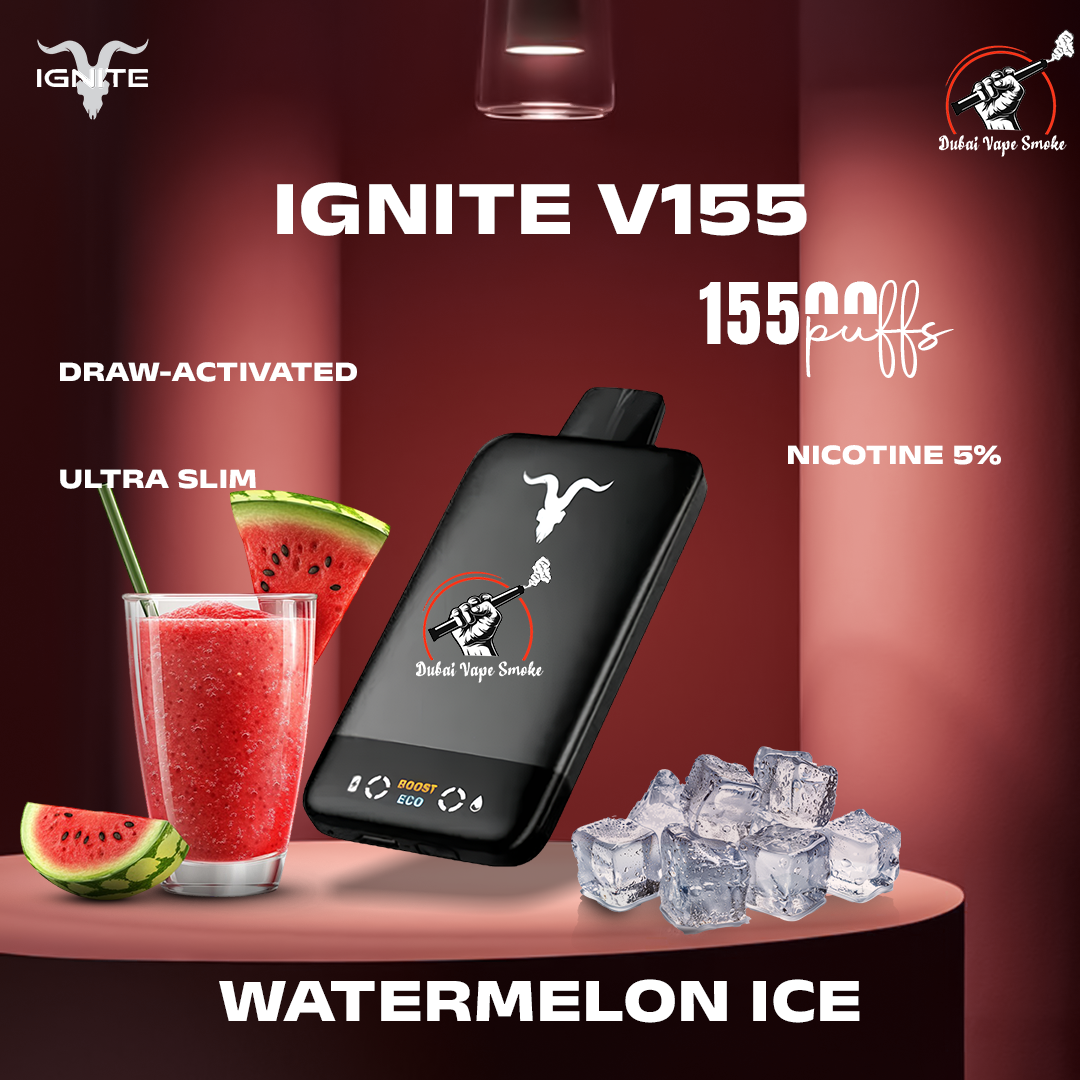 IGNITE V155 Ultra Slim 15500 Puffs | Rechargeable Vape Dubai