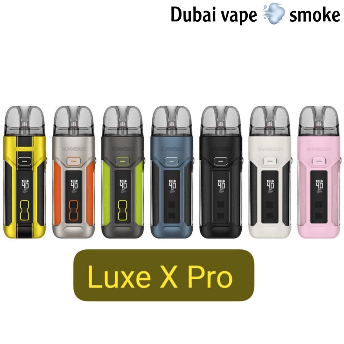 Vaporesso LUXE X PRO pod system with 0.42-inch display and adjustable 40W output