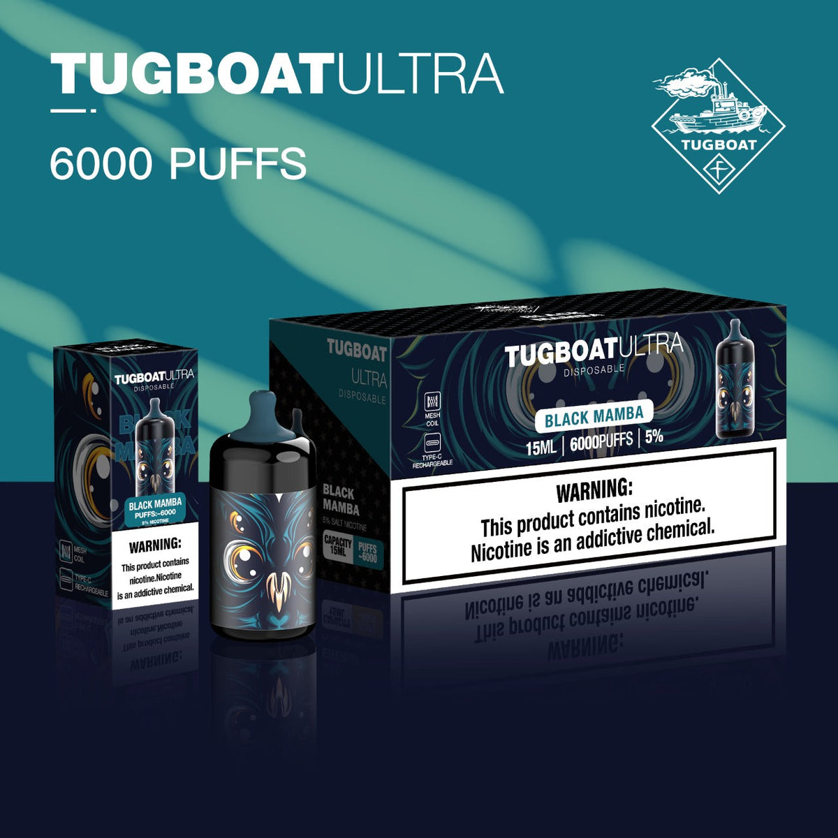 Tugboat Ultra 6000 Puffs Disposable Vape | Dubai UAE