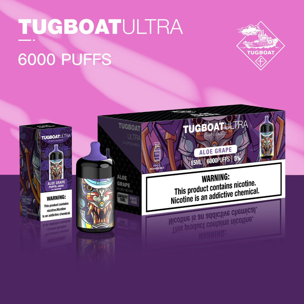 Tugboat Ultra 6000 Puffs Disposable Vape | Dubai UAE