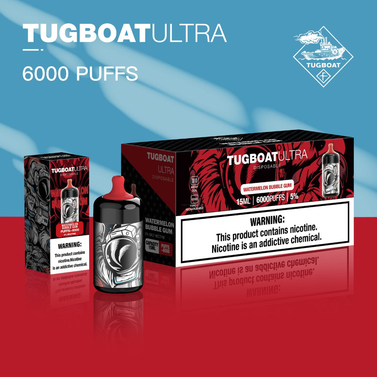 Tugboat Ultra 6000 Puffs Price | Dubai Vape Smoke