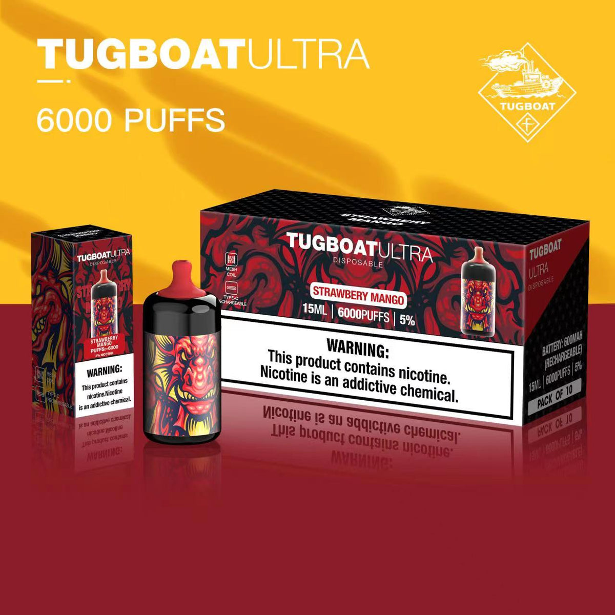 Tugboat Ultra 6000 Puffs Price | Dubai Vape Smoke