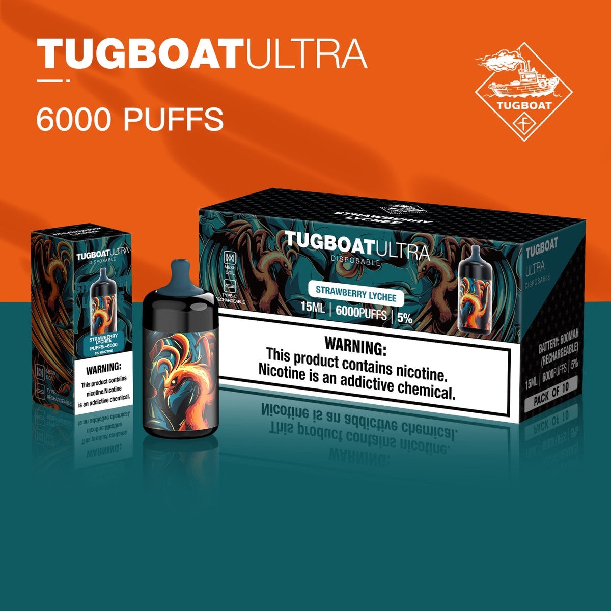 Tugboat Ultra 6000 Puffs Price | Dubai Vape Smoke