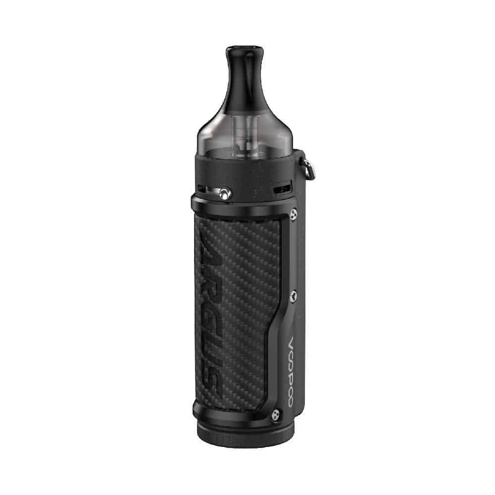 VOOPOO Argus 40W Pod Kit in alloy and leather finish with pod tank, available at Dubai Vape Smoke in the UAE.