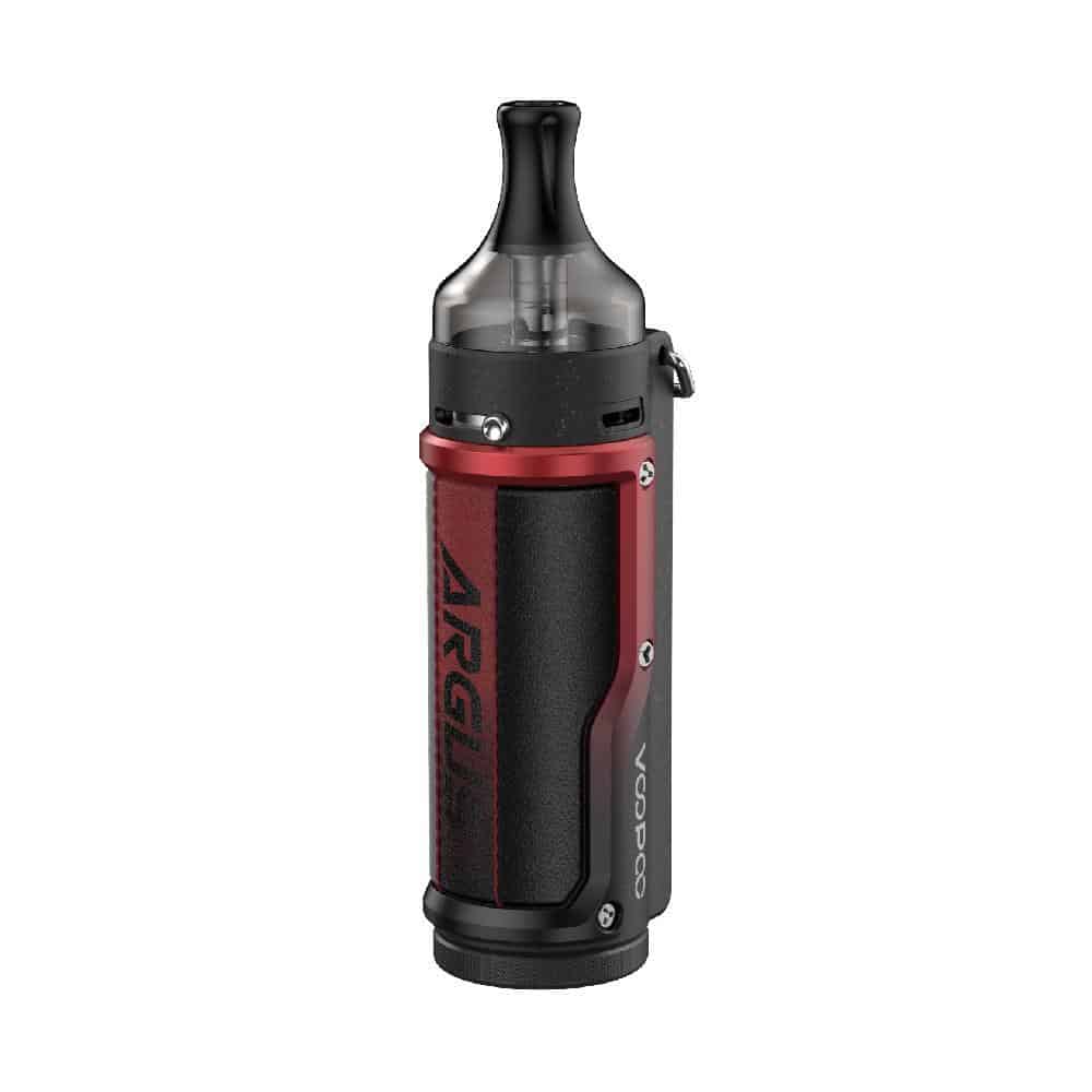 VOOPOO Argus 40W Pod Kit in alloy and leather finish with pod tank, available at Dubai Vape Smoke in the UAE.