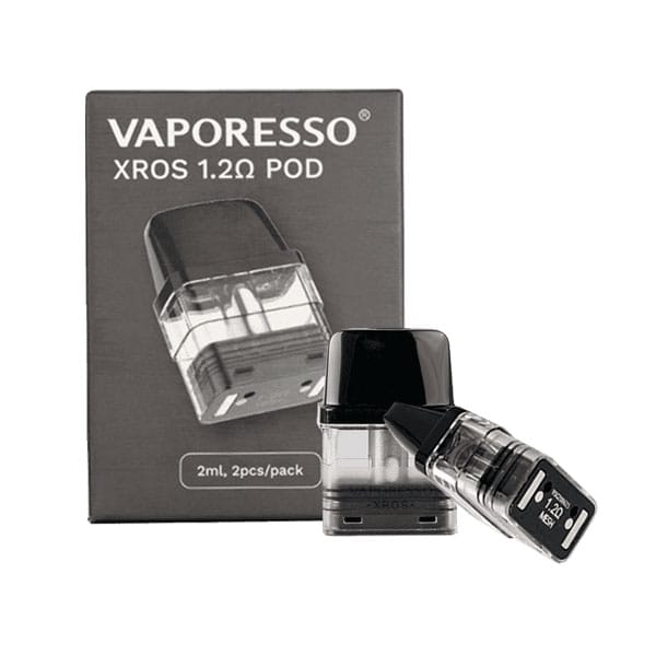 Vaporesso XROS replacement pods with integrated mesh coils in 0.8Ω and 1.2Ω resistance options
