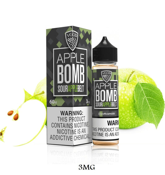 APPLE BOMB 60ML3mg VGOD E-LIQUID