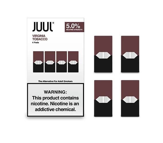 JUUL Pods Virginia Tobacco 4-Pack 5% | Dubai Vape Smoke